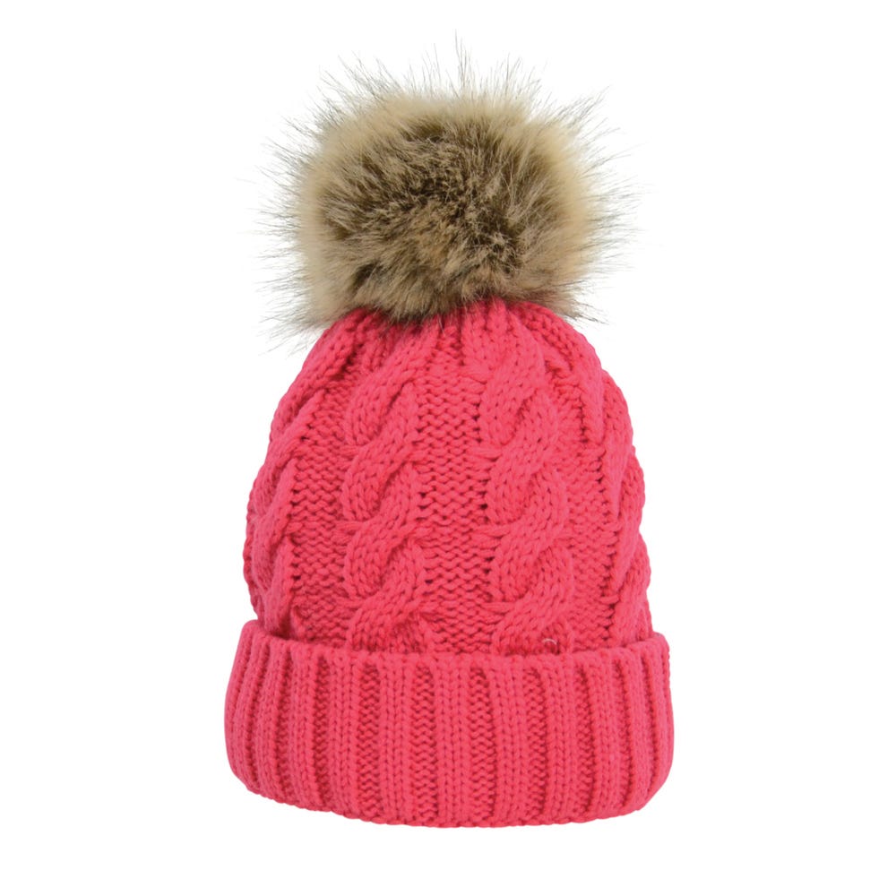 Hy Equestrian Melrose Cable Knit Bobble Hat - Nags Essentials