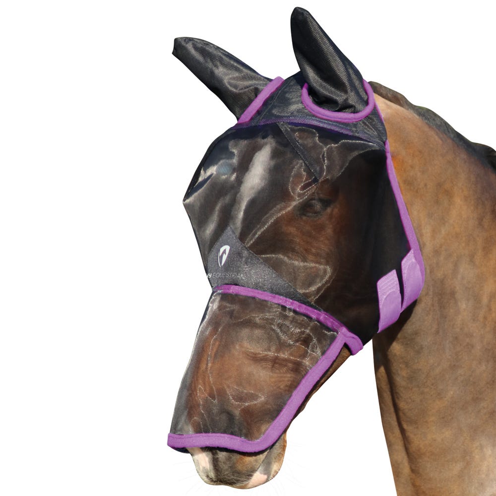 Hy Equestrian Mesh Full Mask with Ears and Nose - Nags Essentials