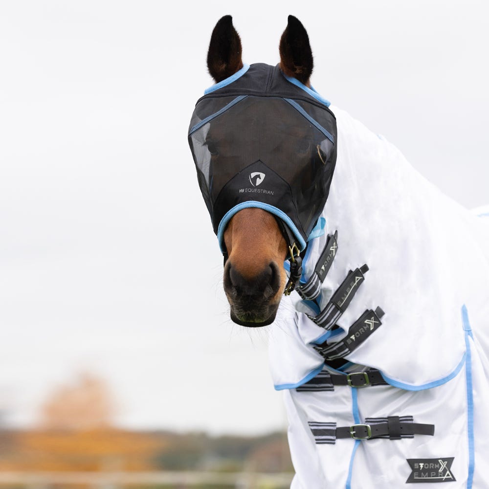 Hy Equestrian Mesh Half Mask without Ears - Nags Essentials
