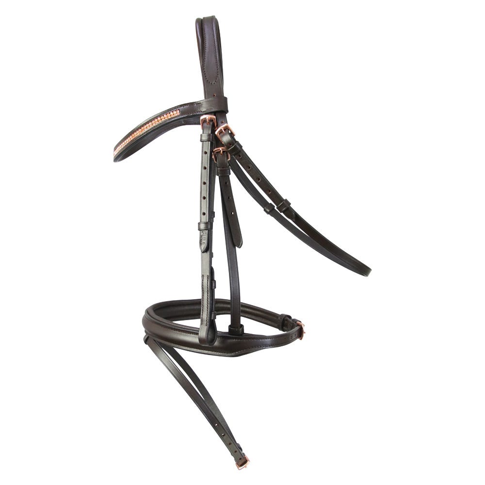 Hy Equestrian Rosciano Rose Gold Bridle - Nags Essentials