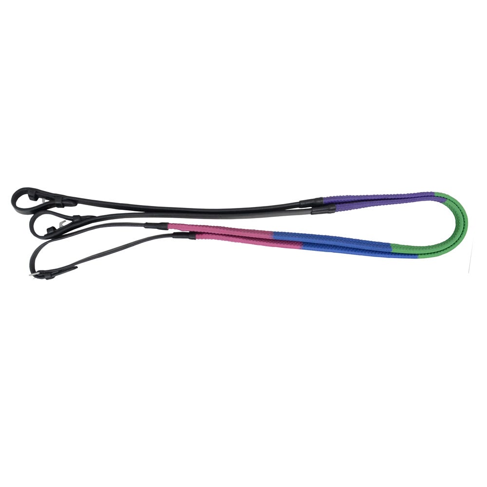 Hy Equestrian Rubber Covered Training Reins - Nags Essentials