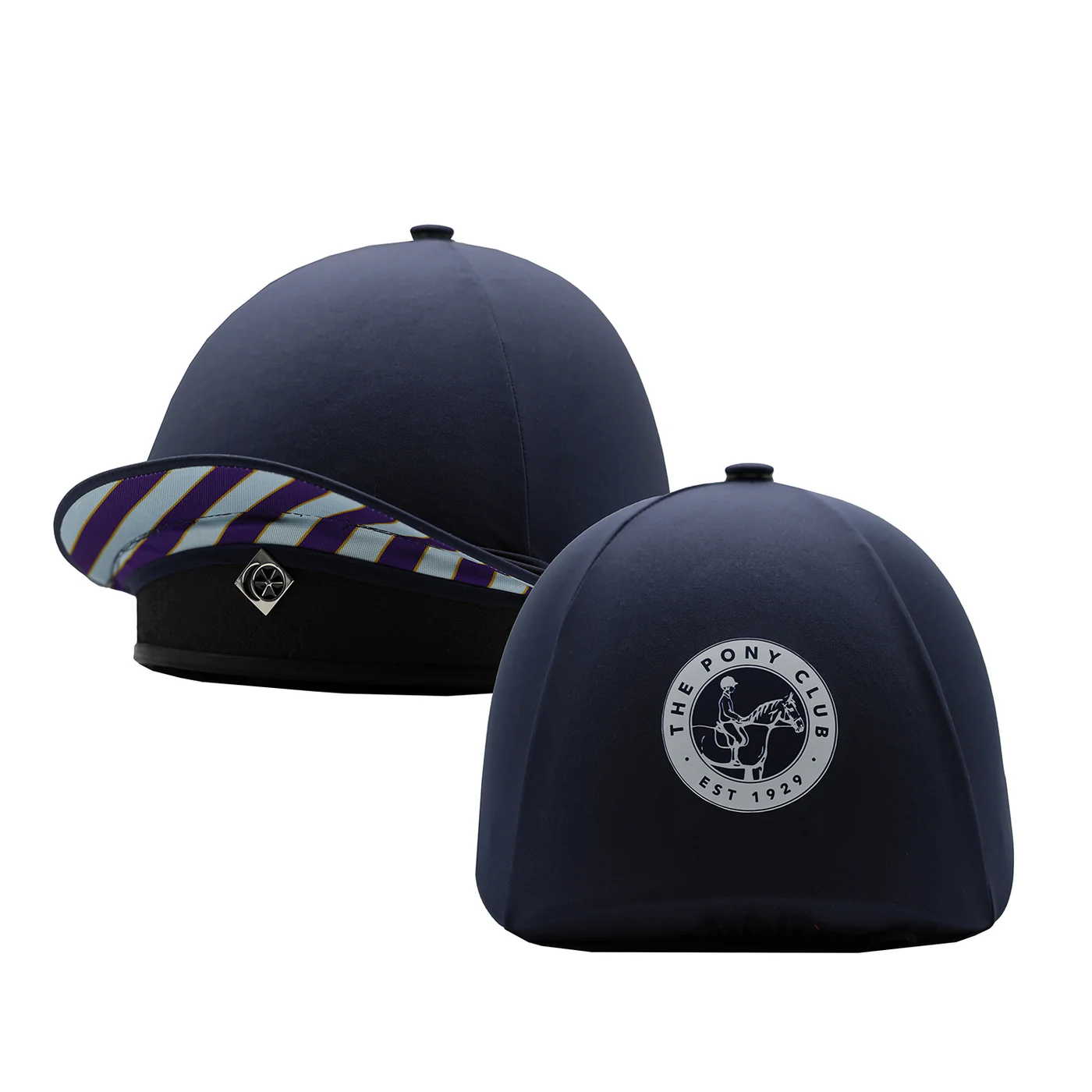 Official Junior Pony Club 2-In-1 Lycra Hat Silk