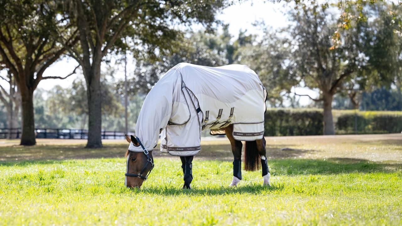 LeMieux Kudos Shower Pro Sweet Itch Rug - Stone