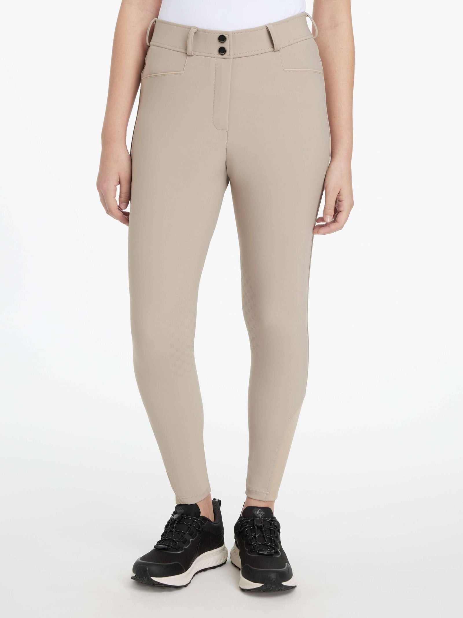 LeMieux Isabelle Knee Grip Breeches - Almond