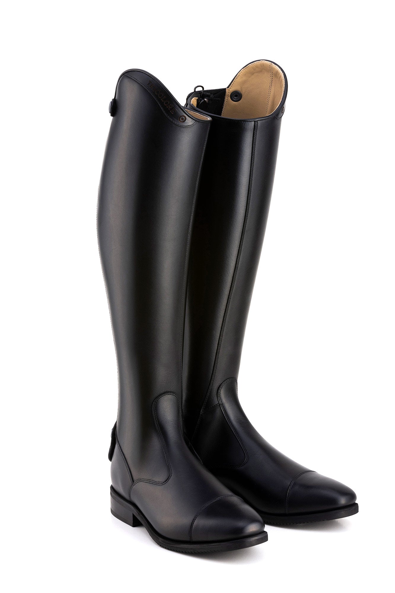 DeNiro Italo Black Smooth Leather Field Riding Boots - Tall (A)