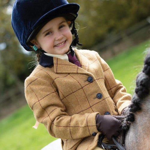 Junior Wheatley Deluxe Tweed Riding Jacket - Brown - Nags Essentials