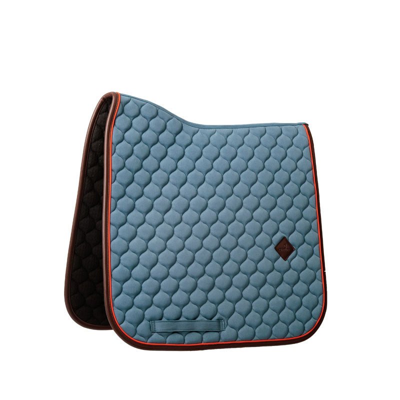 Kentucky Saddle Pad Onion Quilt Neon Leather Dressage - Nags Essentials