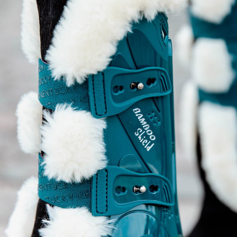Kentucky Vegan Sheepskin Tendon Boots Bamboo Shield Elastic - Nags Essentials