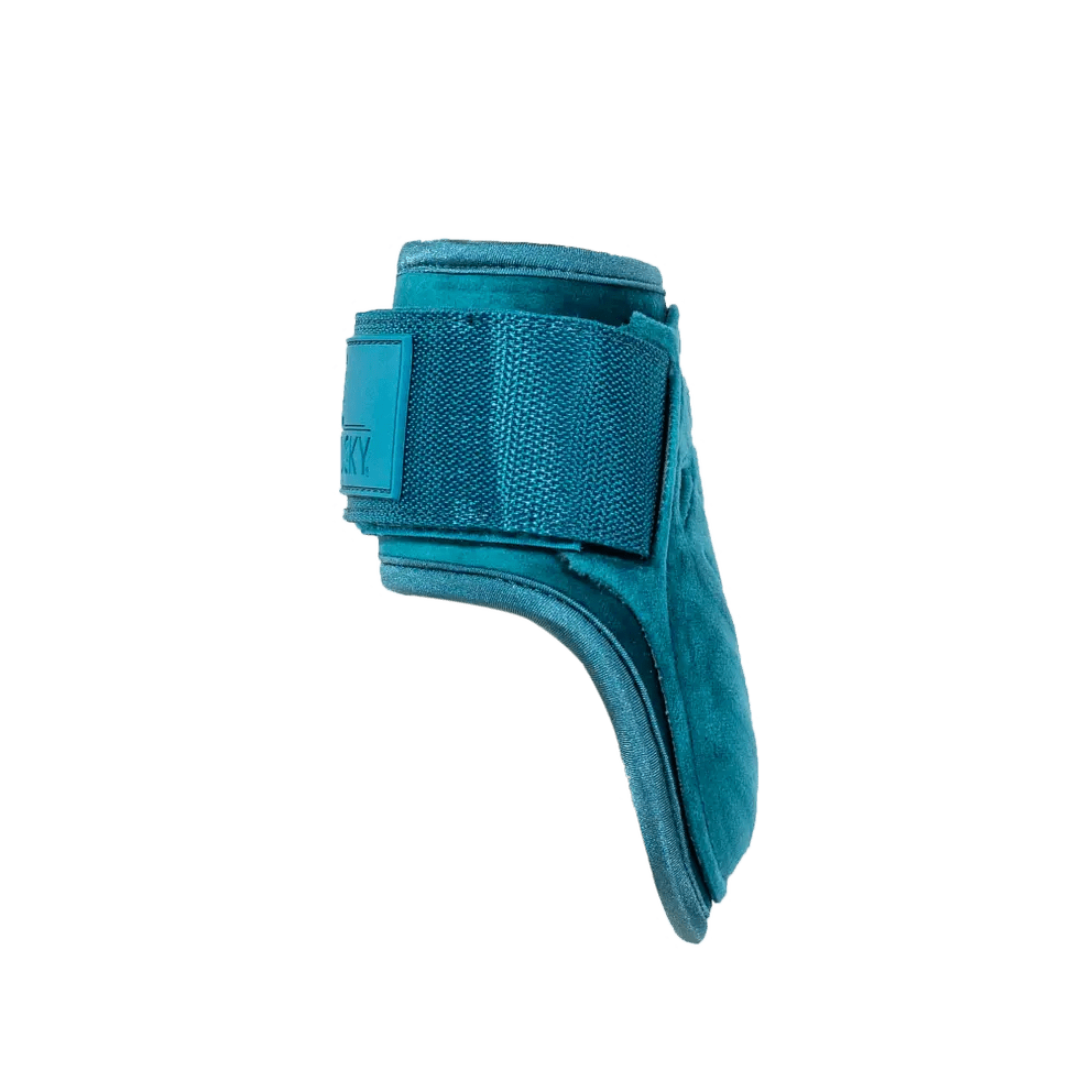 Kentucky Young Horse Fetlock Boots Velvet -Emerald Green - Nags Essentials