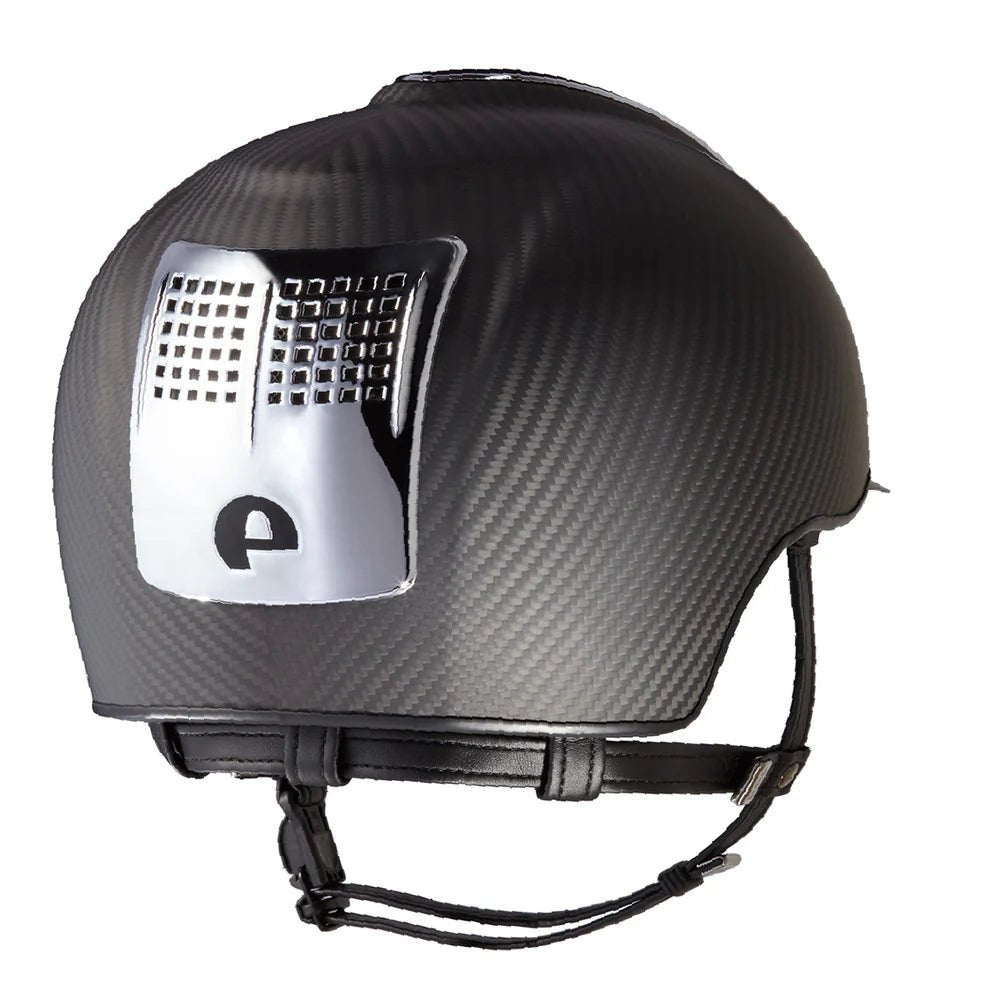 KEP Carbon E - Light Matt Black 3 Silver Metal Inserts Standard Peak - Nags Essentials