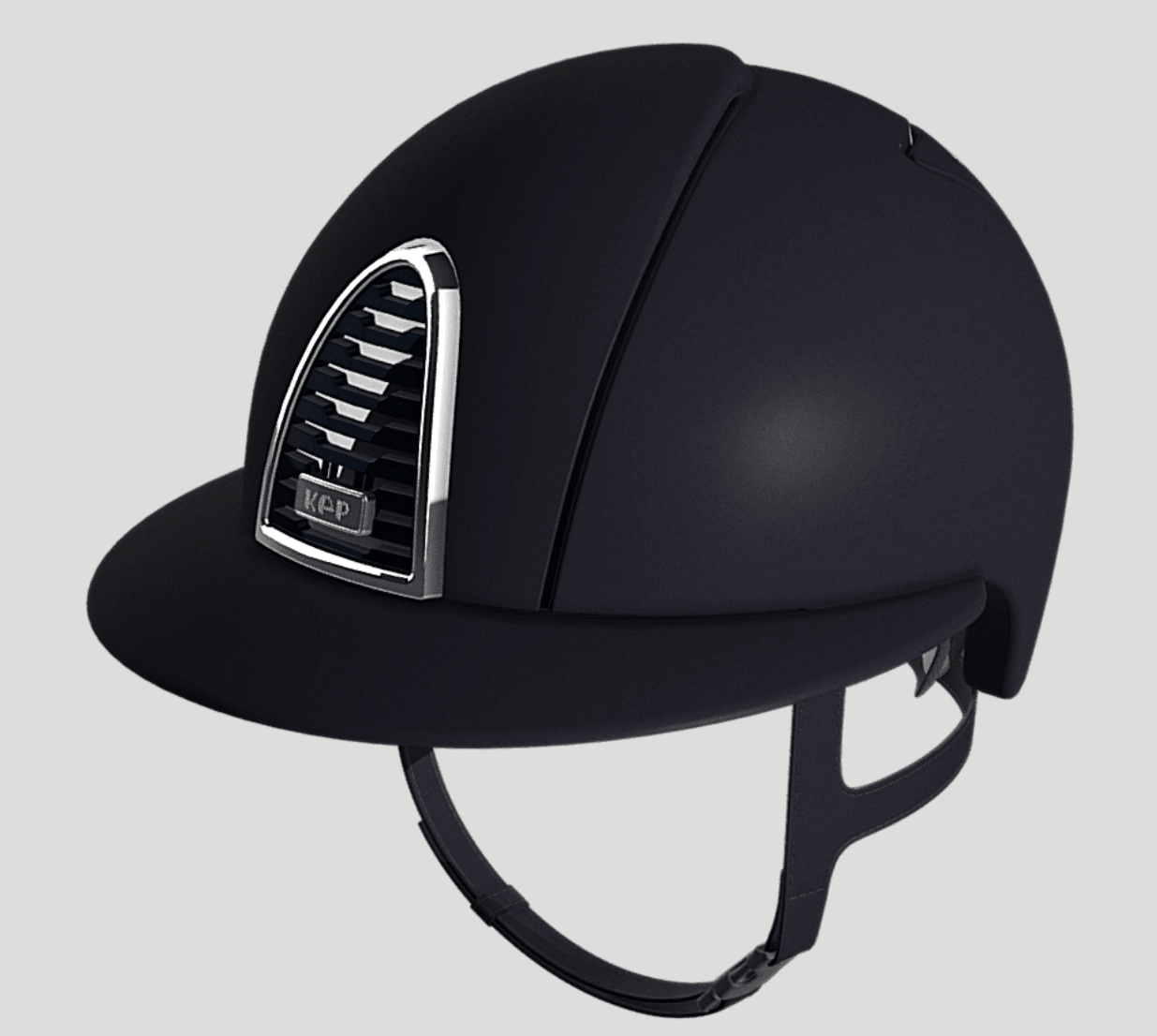 KEP Cromo 2.0 Matt Blue with Chrome Mirror and Crystals with Blue Harness Polo Peak - Nags Essentials