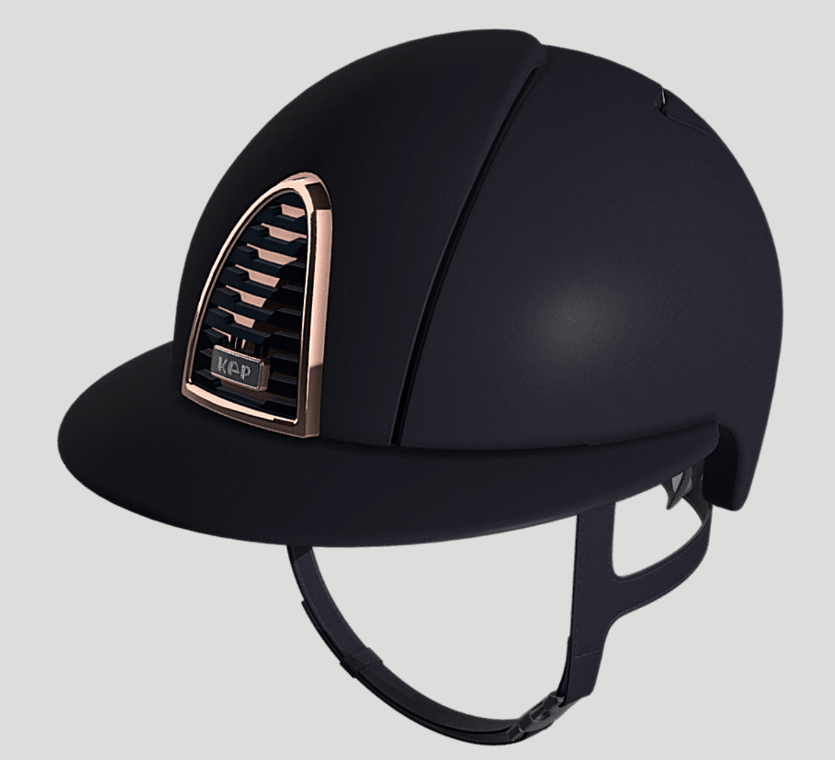 KEP Cromo 2.0 Matt Blue with Rose Gold Mirror and Crystals with Blue Harness Polo Peak - Nags Essentials