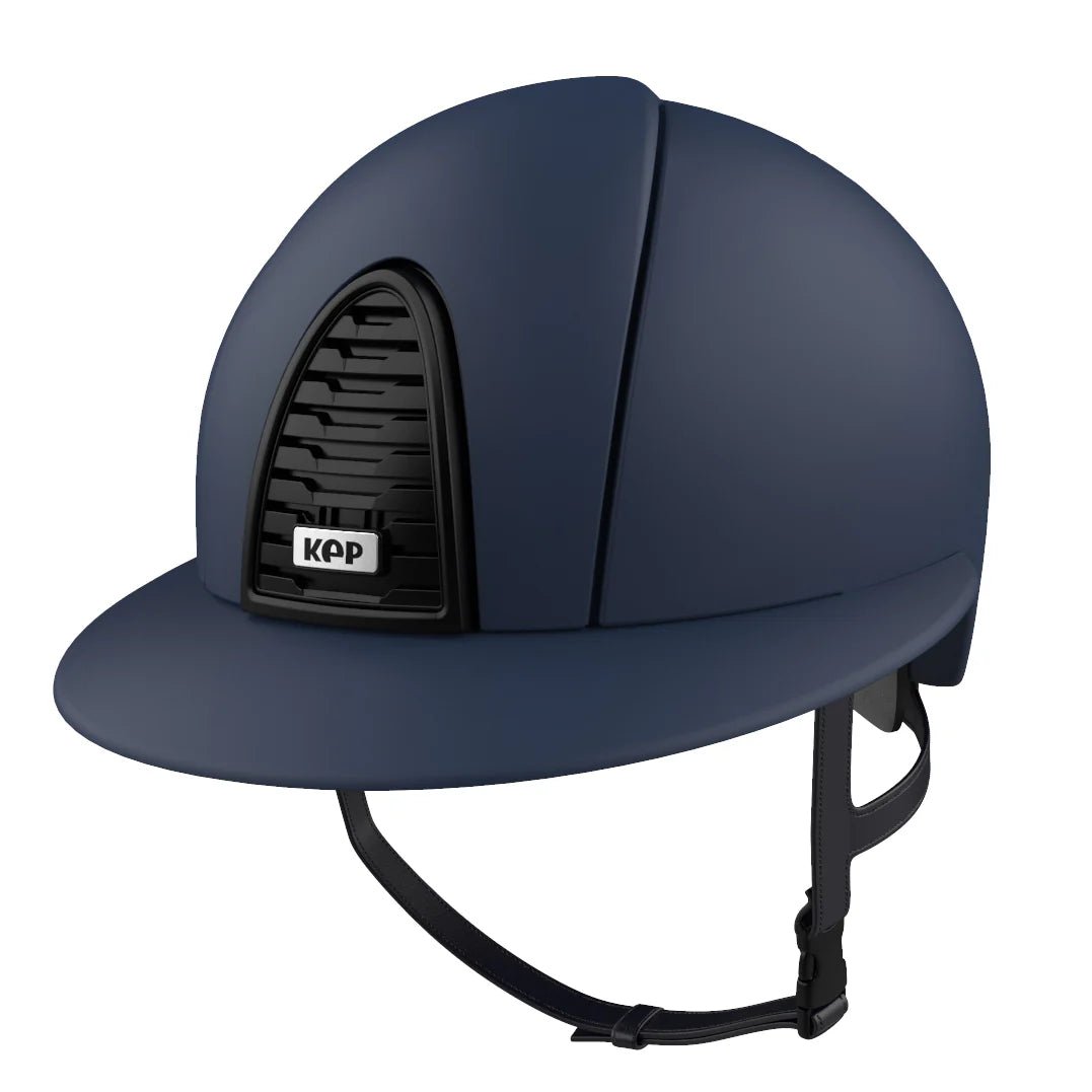 KEP Cromo 2.0 Matt Navy with Navy Harness Polo Peak - Nags Essentials
