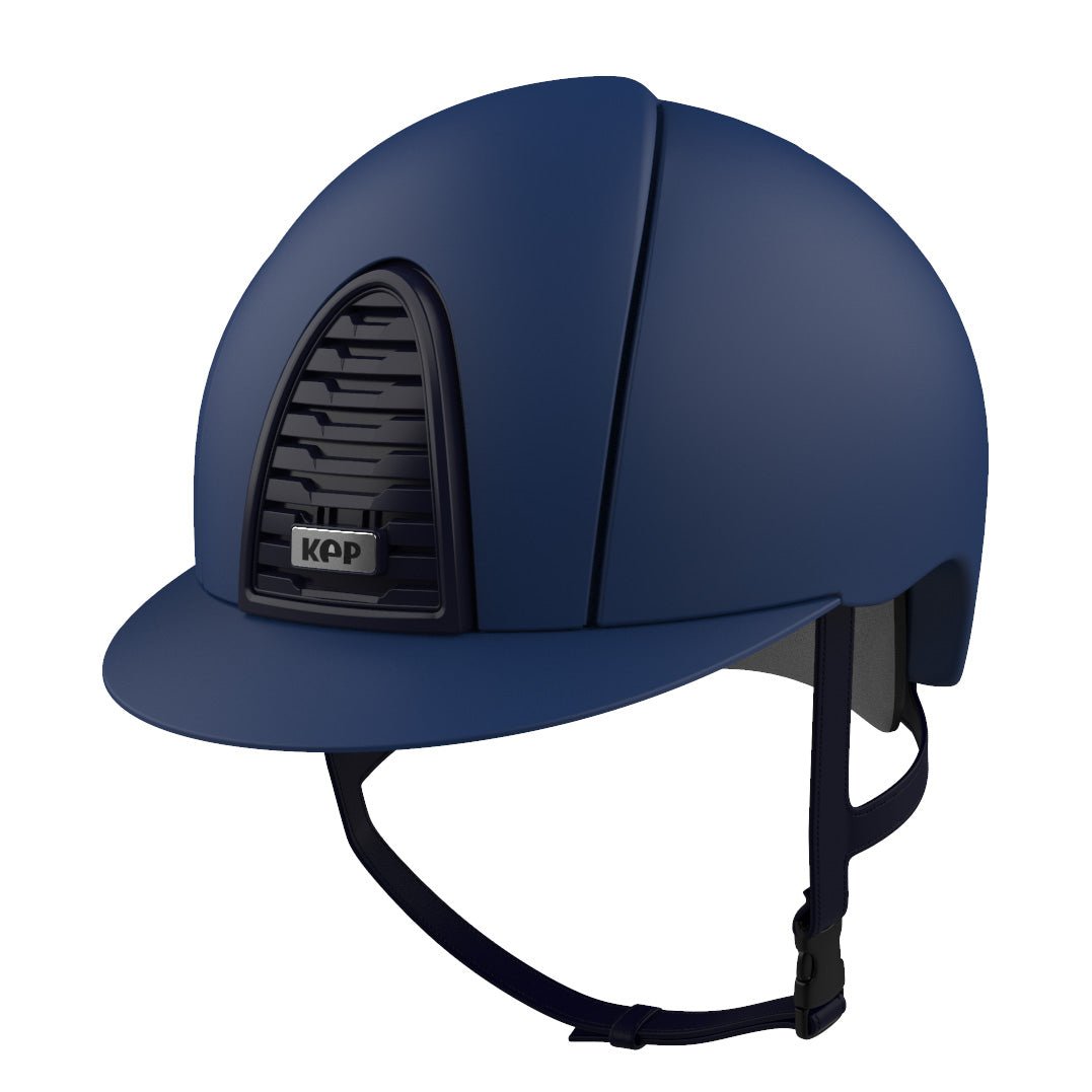 KEP Cromo 2.0 Matt Navy with Navy Harness Standard Peak - Nags Essentials