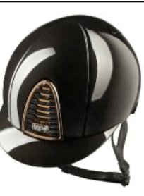 KEP Cromo 2.0 Shine Black with Rose Gold Mirror and Crystals with Black Harness Standard Peak - Nags Essentials