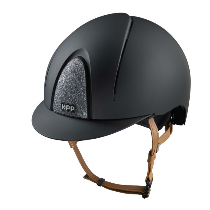 KEP Smart Nova Matt Black with Silver Star Grill Standard Peak with Tan Harness - Nags Essentials