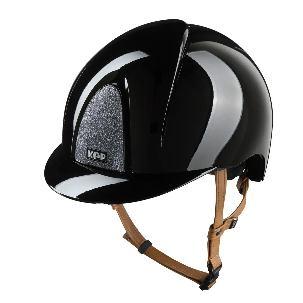 KEP Smart Nova Polish Black with Silver Star Grill with Tan Harness Standard Peak - Nags Essentials
