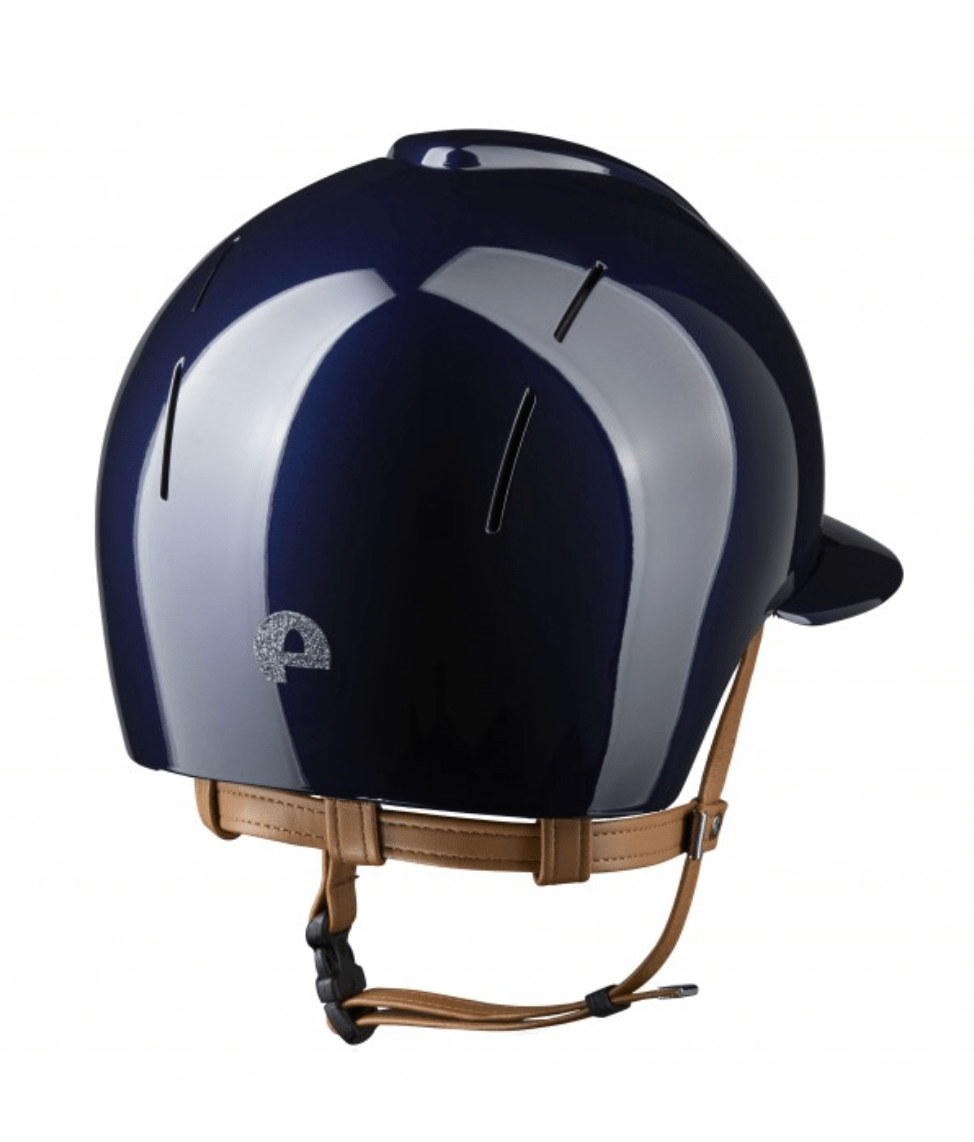 KEP Smart Nova Polish Blue with Silver Star Grill and Tan Harness Polo Peak - Nags Essentials