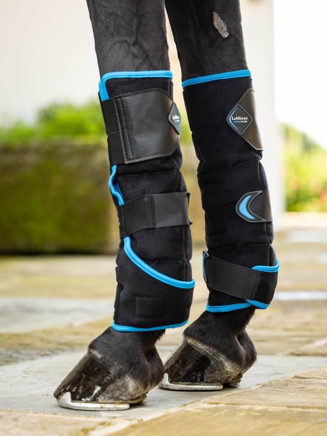 LeMieux Freeze Flow Ice Boot Front - Black - Nags Essentials