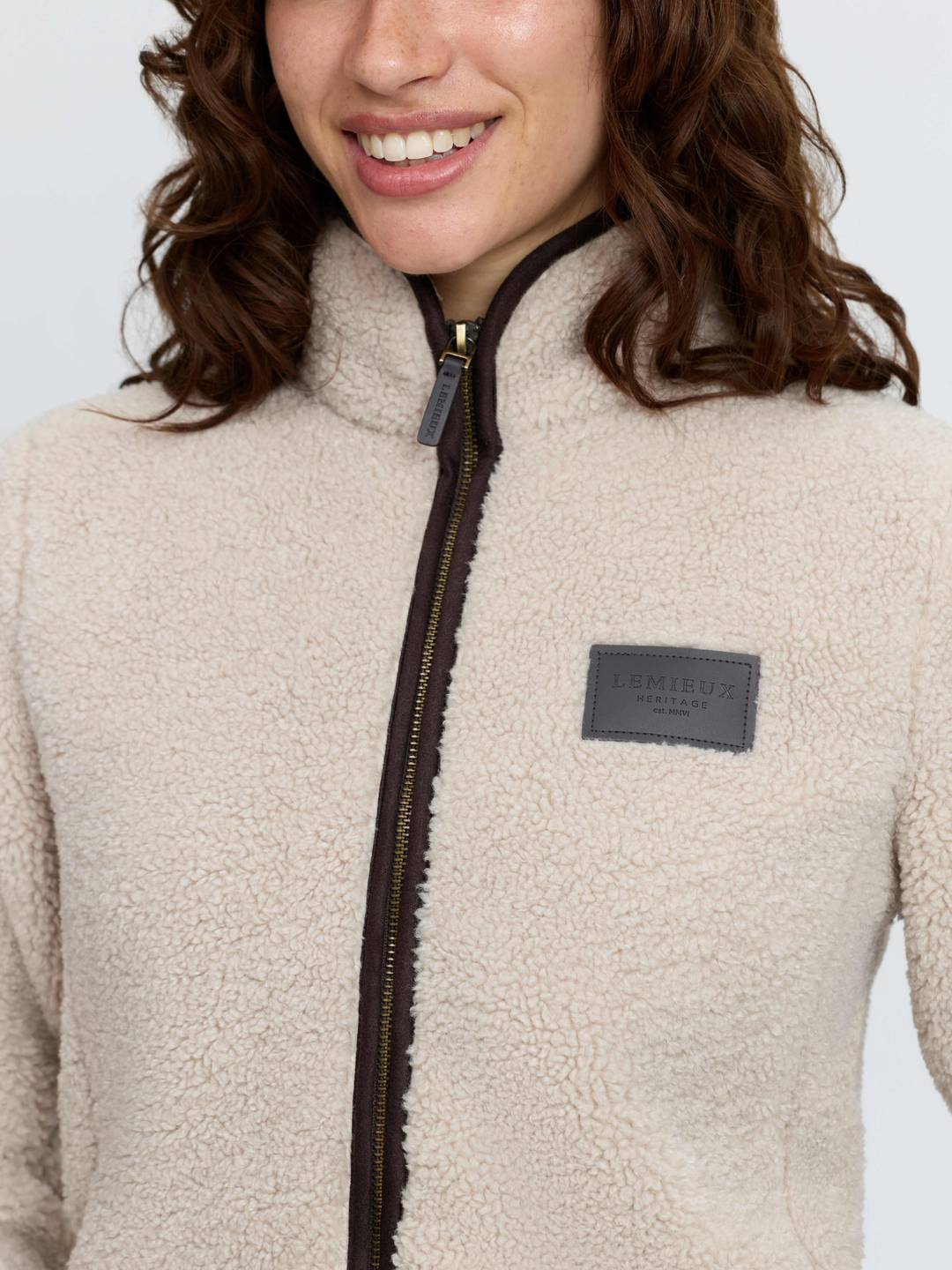 LeMieux Heritage Borg Zip Through Jacket Stone - Nags Essentials