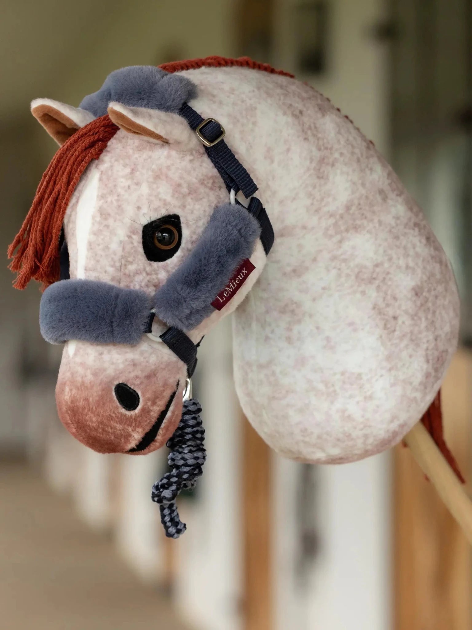 Lemieux Hobby Horse Comfort Headcollar & Leadrope - Navy - Nags Essentials