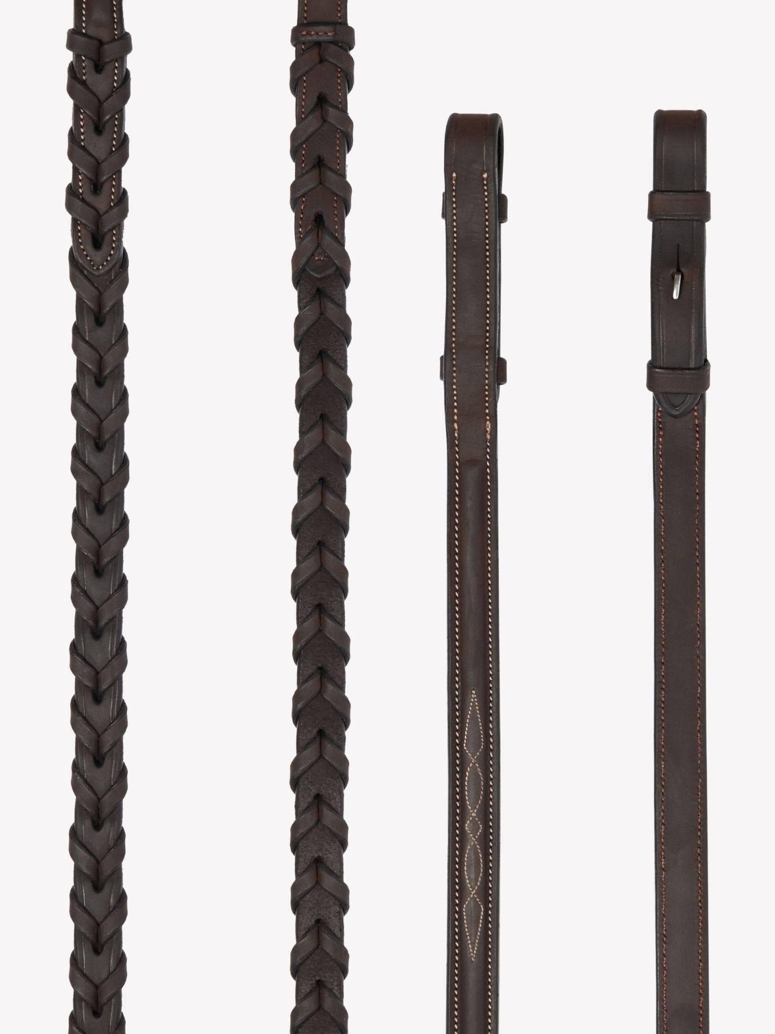 LeMieux Hunter Laced Reins with Stitching - Nags Essentials