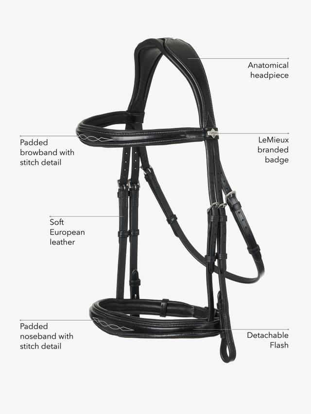 Lemieux Kudos Competition Flash Bridle - Nags Essentials
