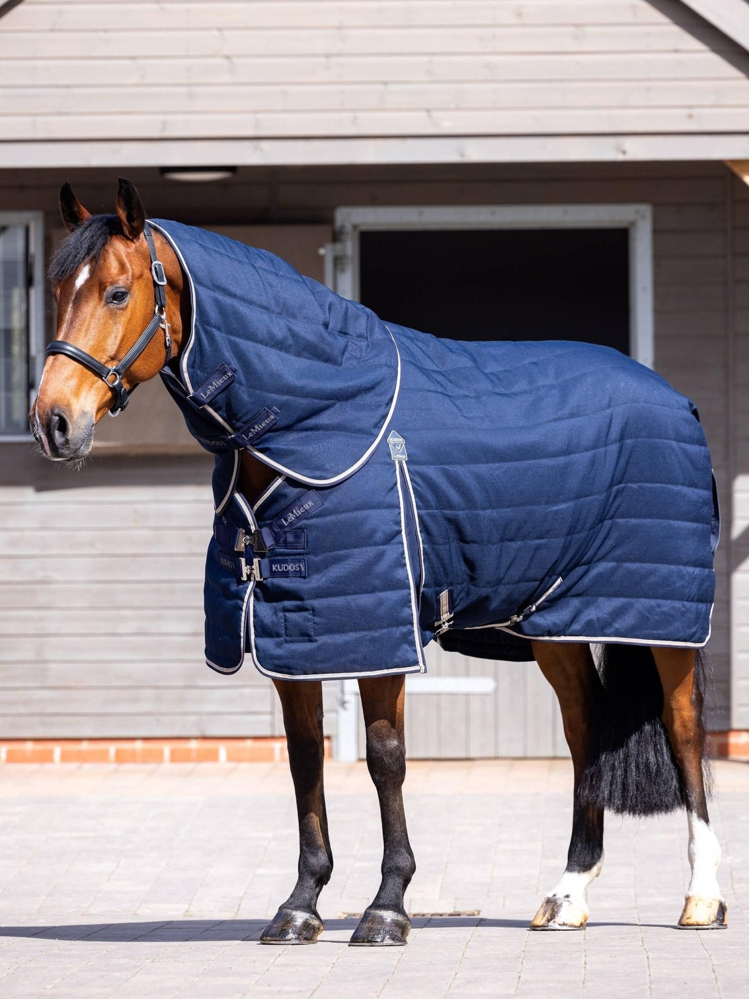 LeMieux Kudos Stable Neck Cover 100g - Navy - Nags Essentials
