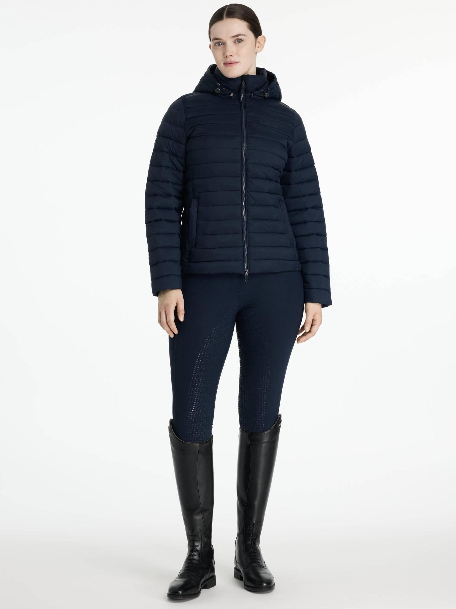 Lemieux Rose Hooded Puffer Jacket Black - Nags Essentials