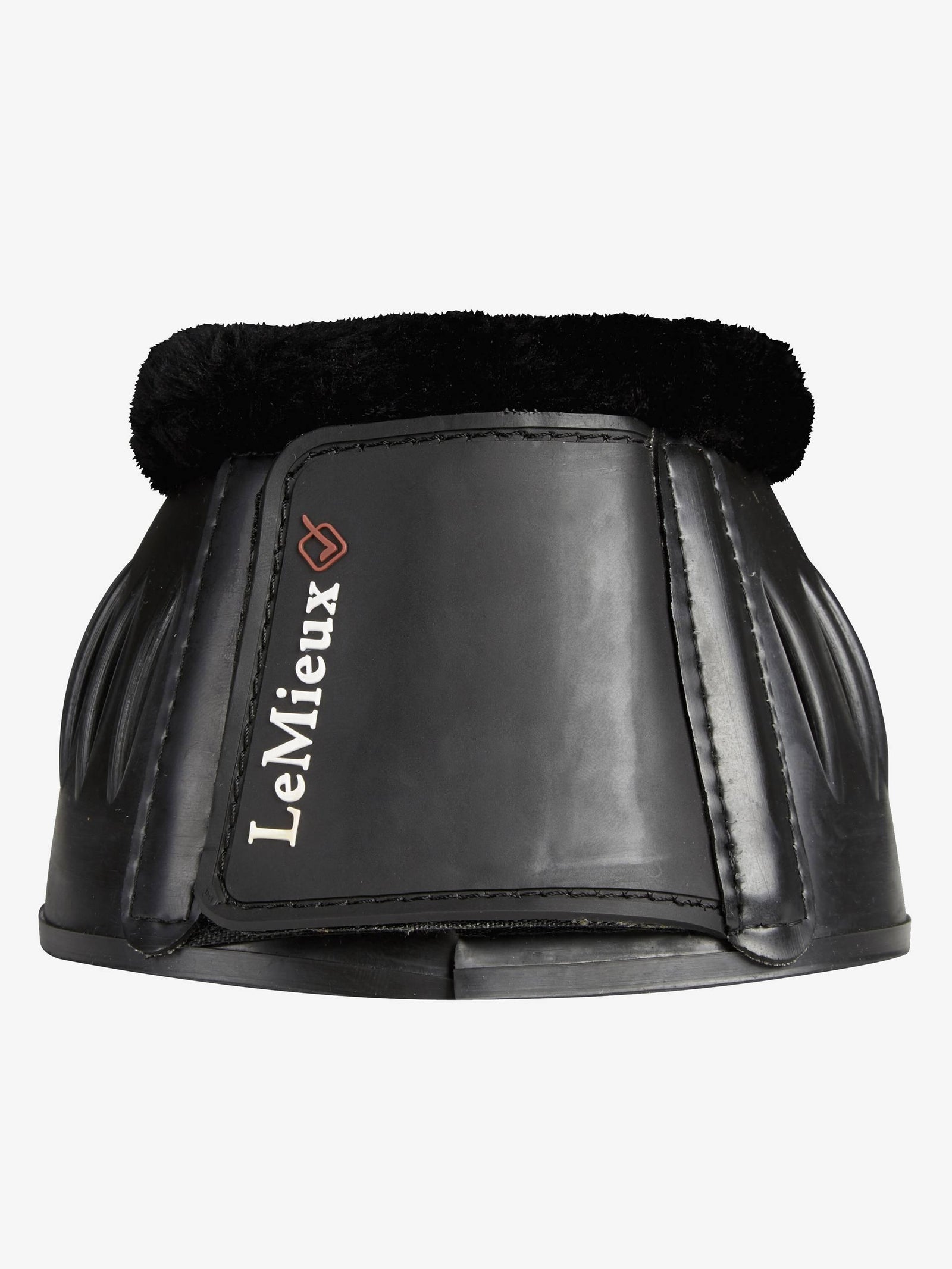 LeMieux Rubber Bell Boots with Fleece - Black