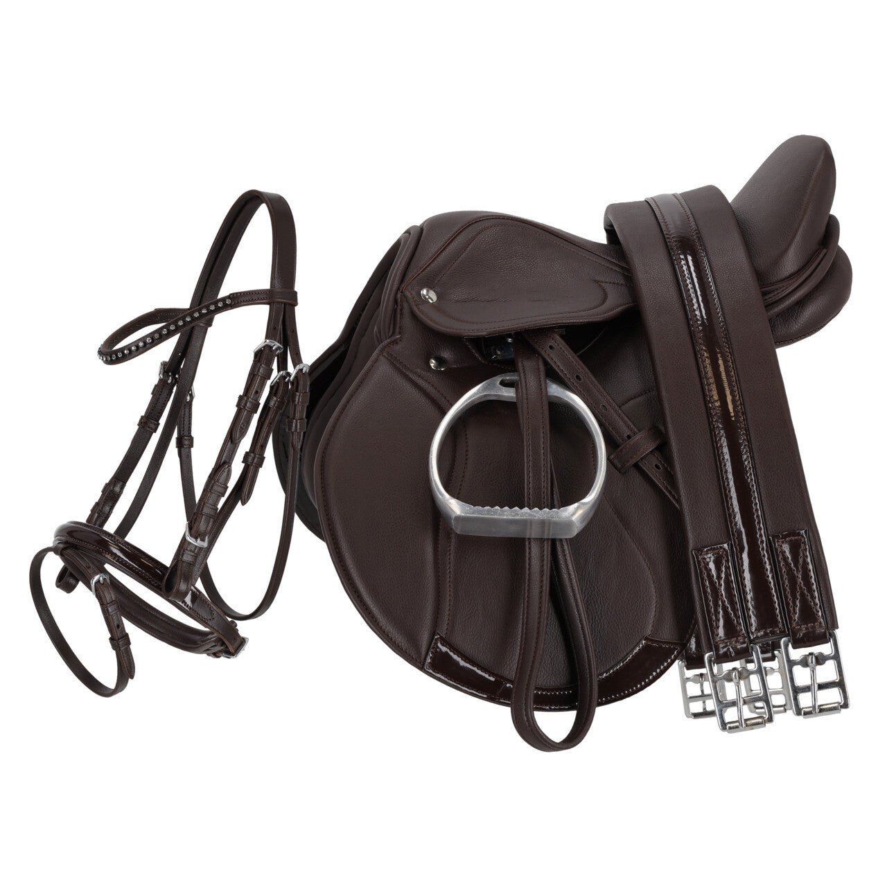 Melbourne Complete Saddle Set Brown - Nags Essentials