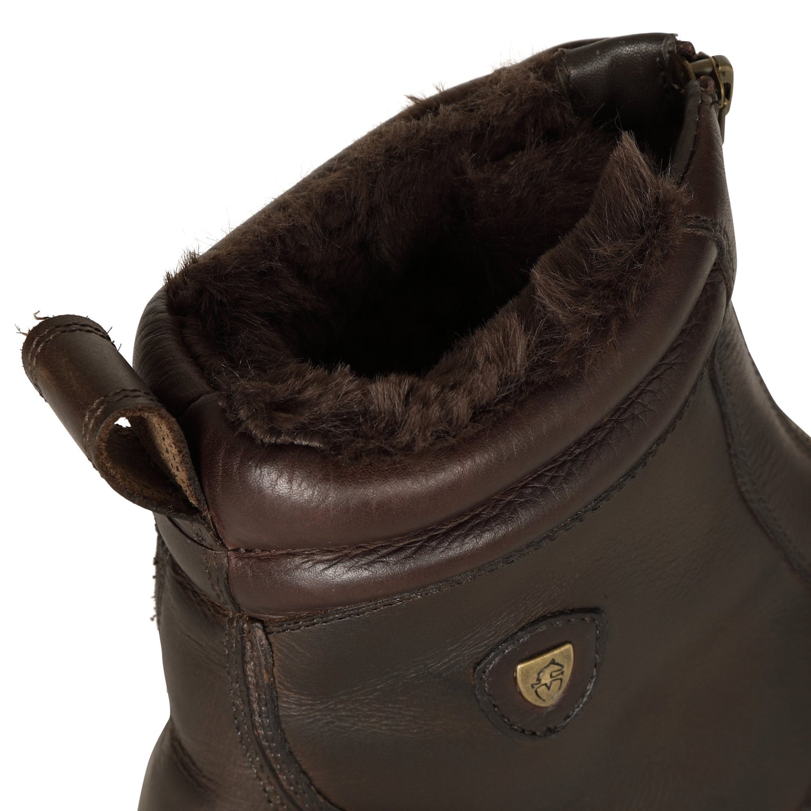 Moretta Atri Short Zip Country Boots - Brown - Nags Essentials