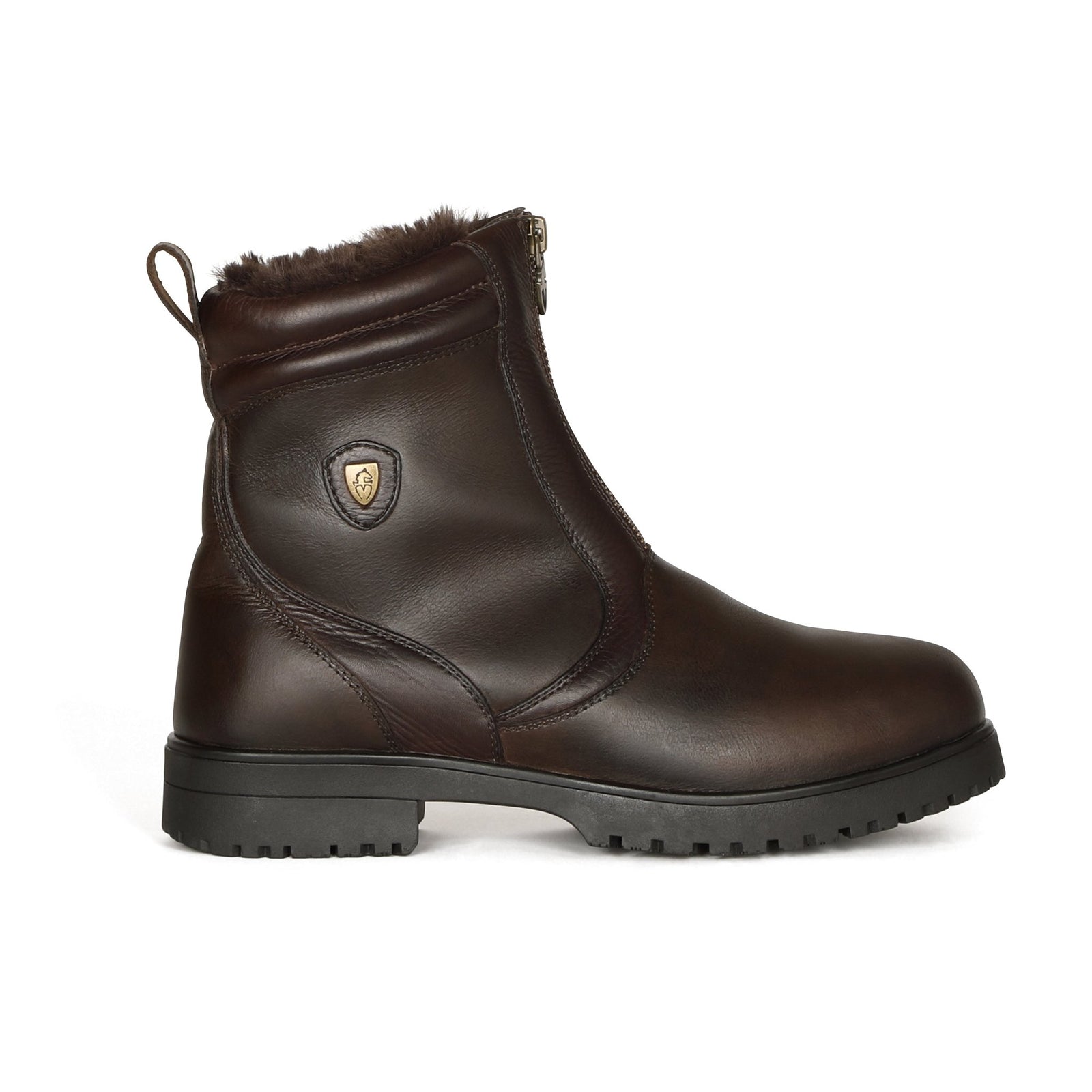 Moretta Atri Short Zip Country Boots - Brown - Nags Essentials