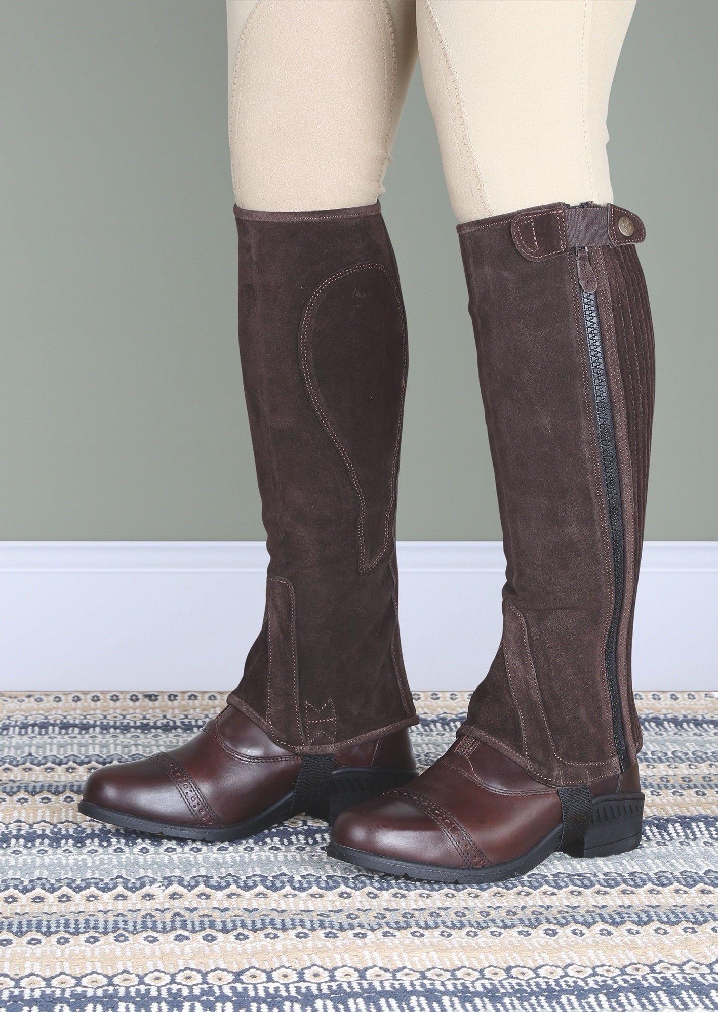 Moretta Suede Half Chaps - Childrens - Nags Essentials
