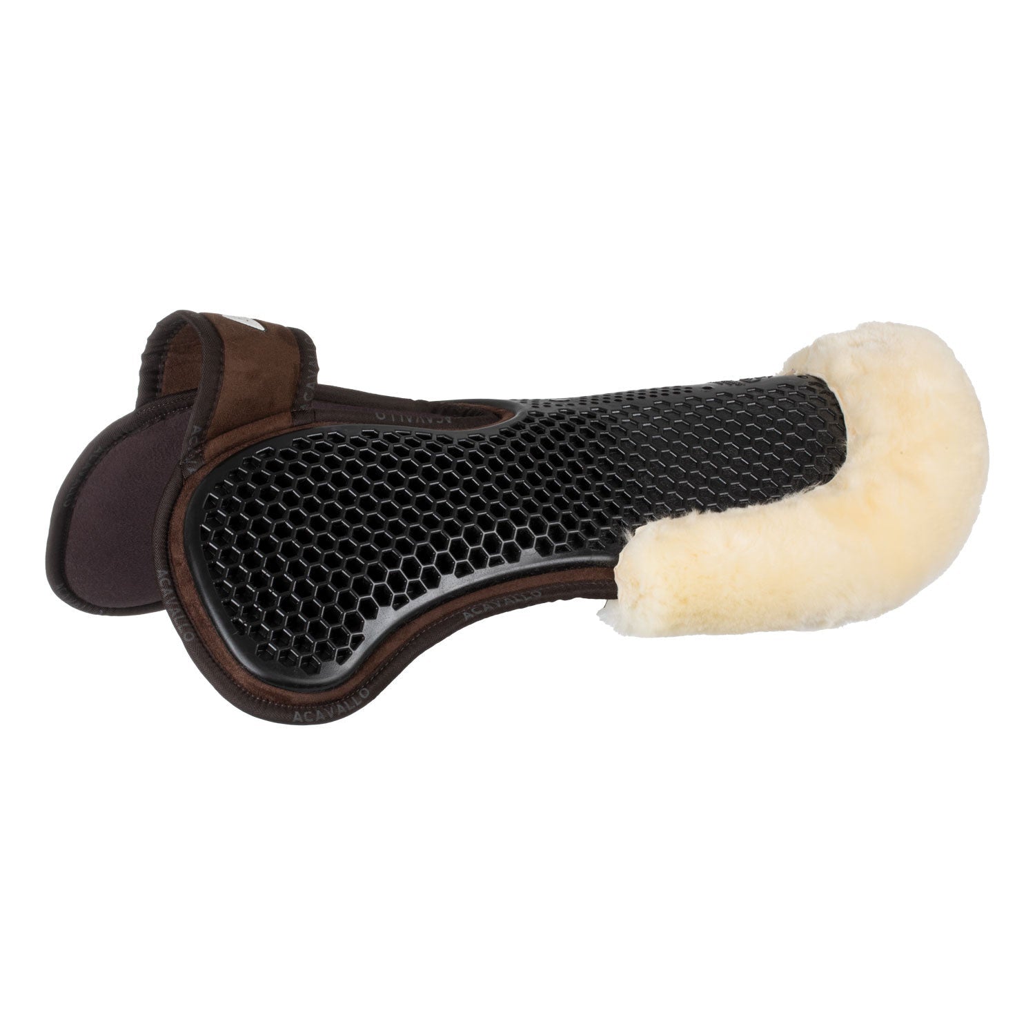 Pad MF-S WFS suede rear sheepskin Hexagonal gel front riser - Nags Essentials