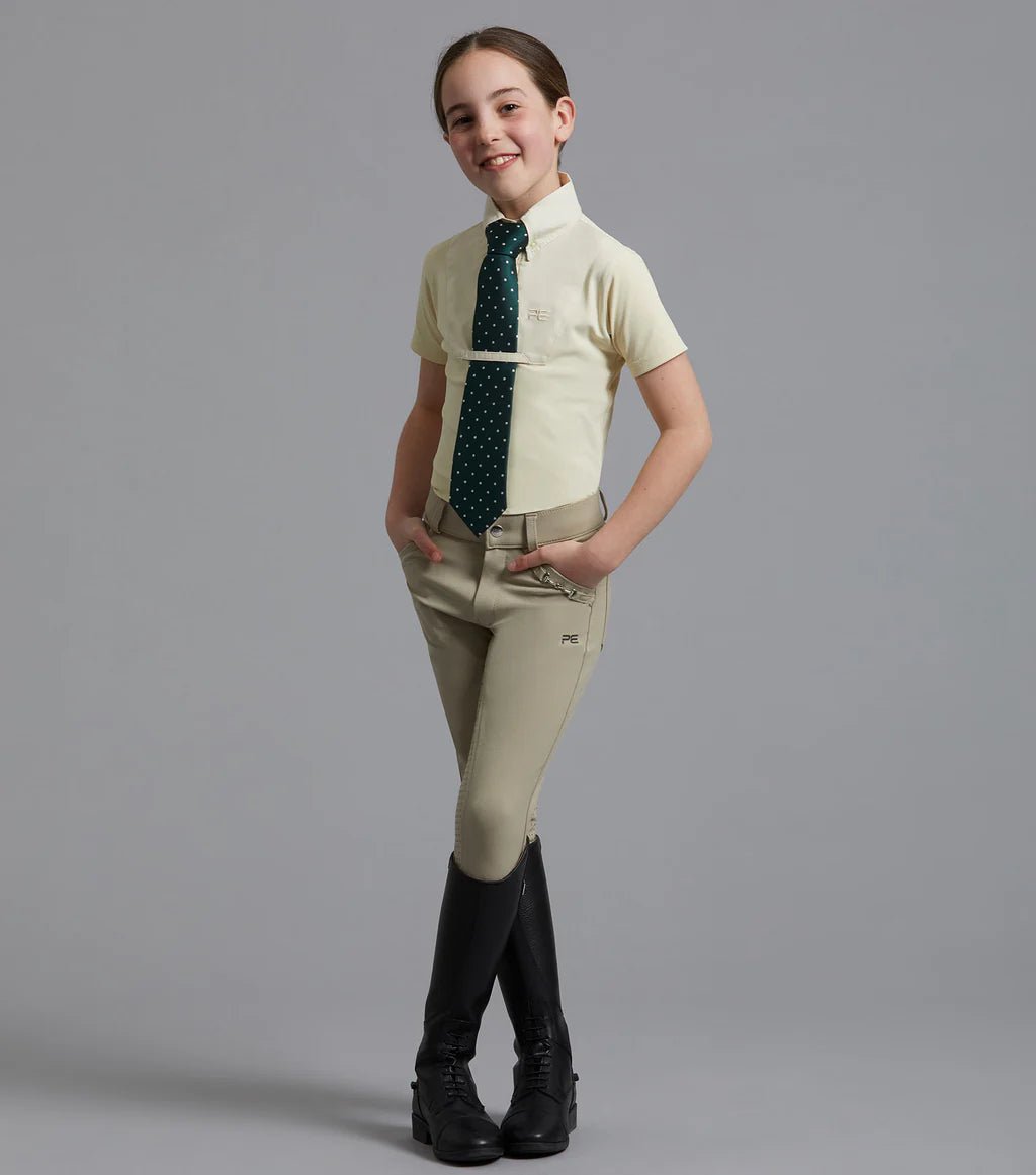 Premier Equine Brava Girls Full Seat Gel Competition Riding Breeches - Nags Essentials