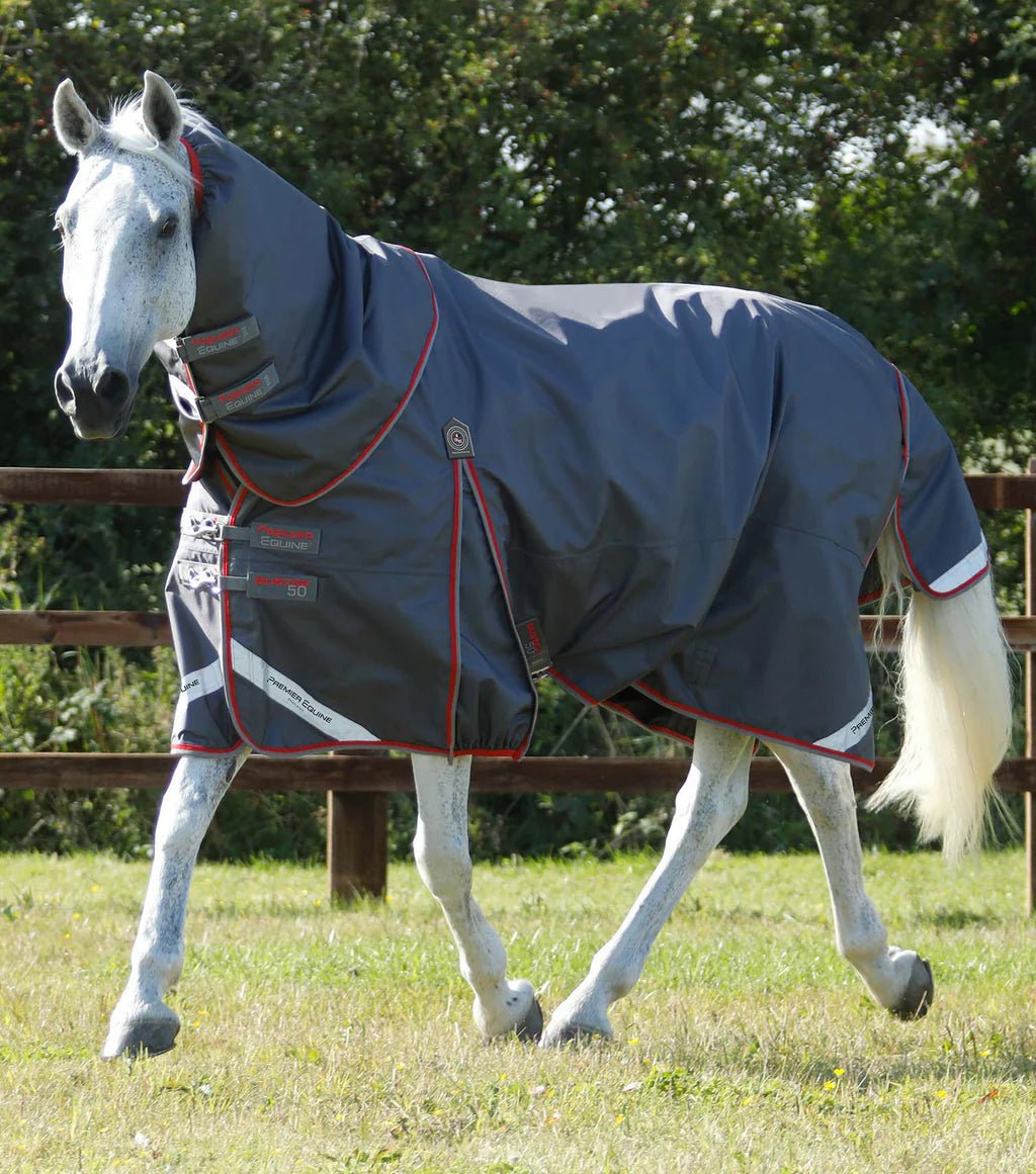 Premier Equine Buster 50g Turnout Rug with Snug-Fit Neck Cover - Nags Essentials
