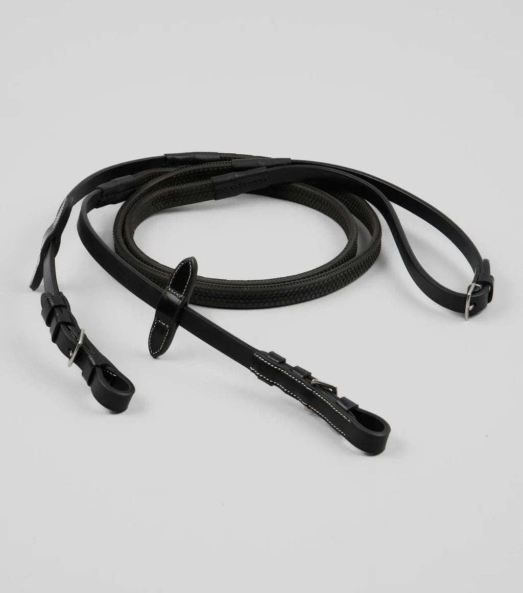Premier Equine Cassano Rubber Grip Reins - Nags Essentials