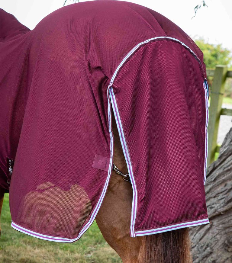 Premier Equine Combo Mesh Air Fly Rug with Surcingles - Wine - Nags Essentials
