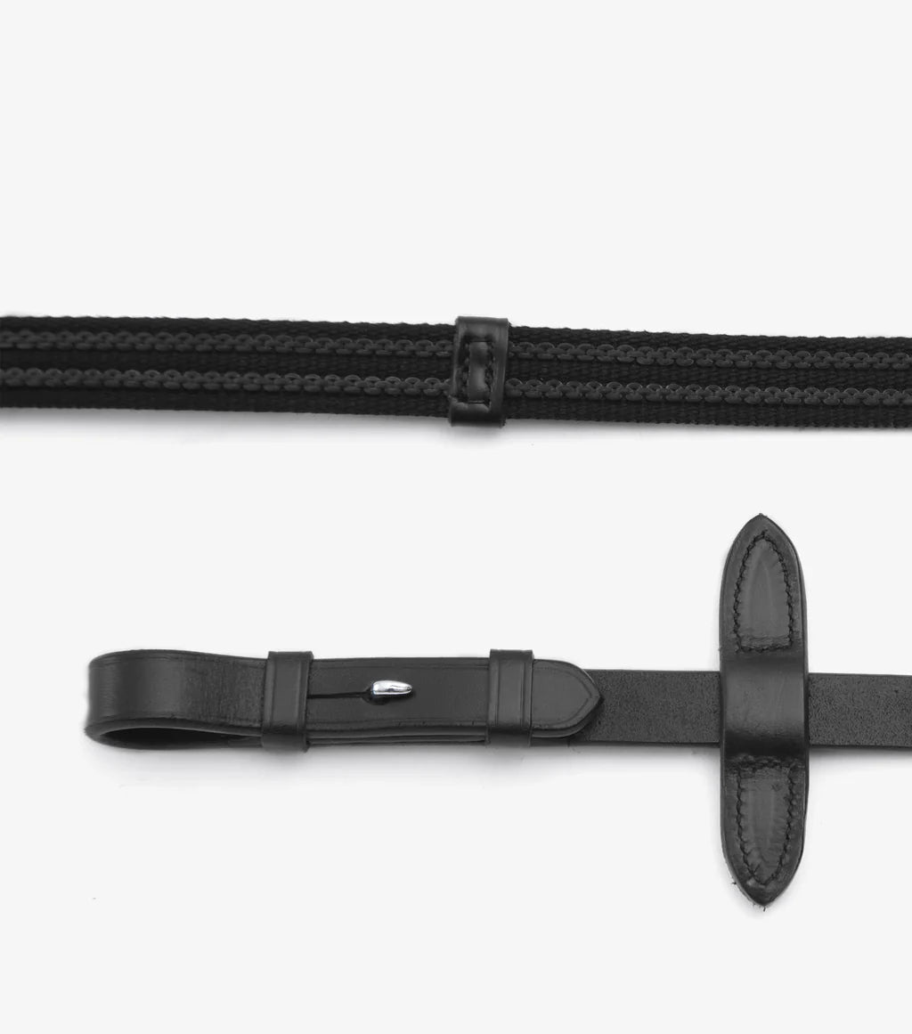 Premier Equine Domenico Web & Rubber Grip Reins - Nags Essentials