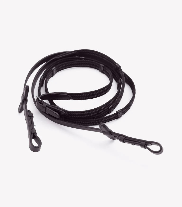 Premier Equine Domenico Web & Rubber Grip Reins - Nags Essentials