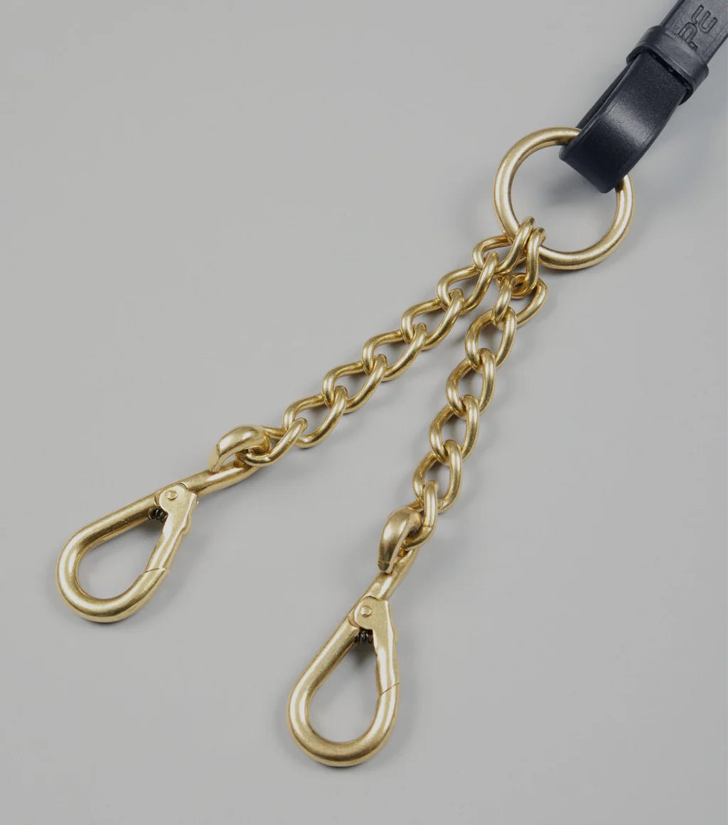 Premier Equine Leather Lead Rein with Chain Coupling - Nags Essentials