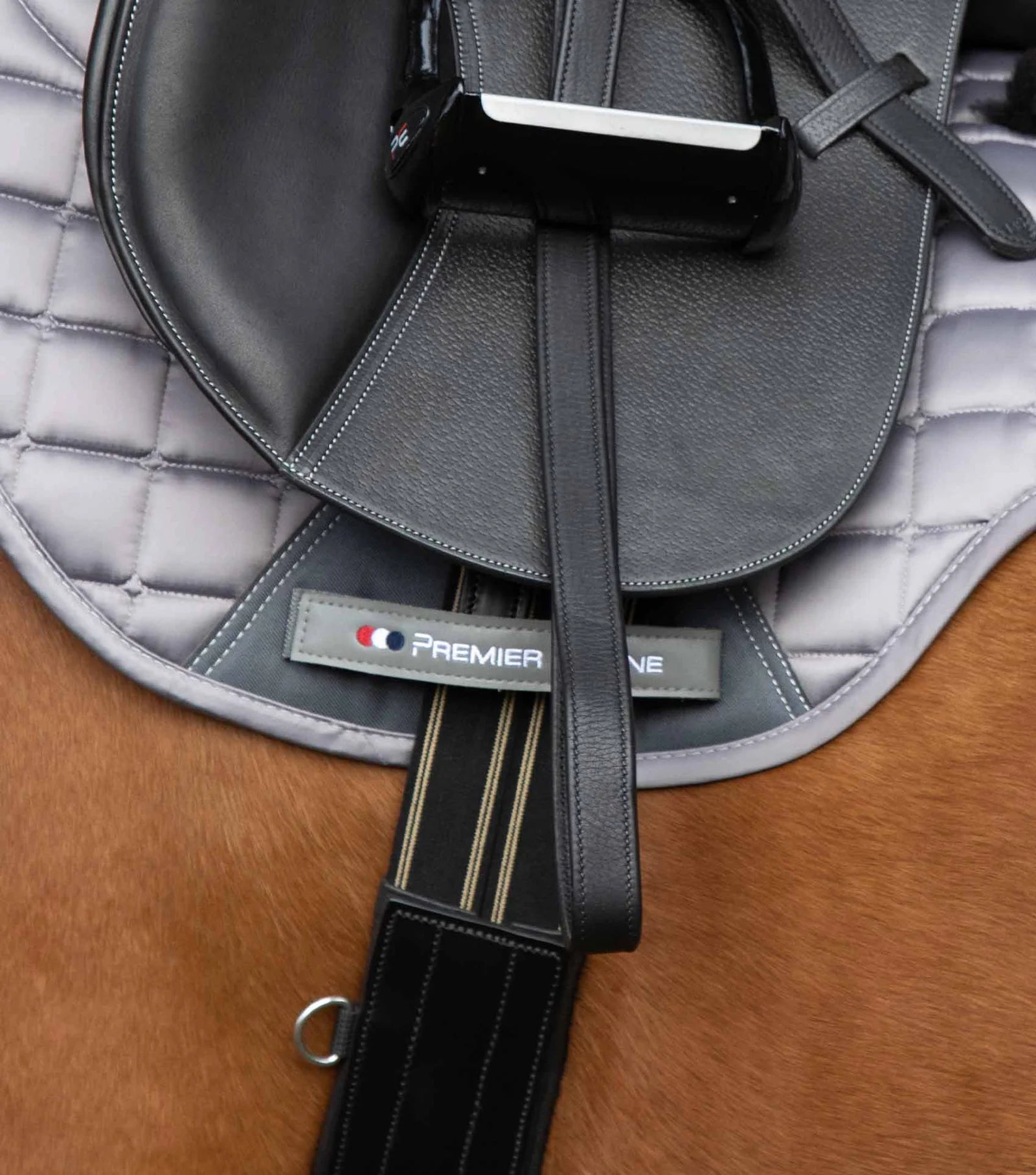 Premier Equine Lizzano Anatomic Leather Stud Girth - Nags Essentials