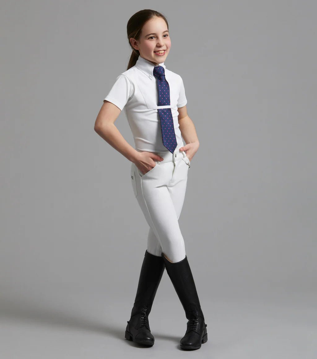 Premier Equine Luciana Girls Short Sleeve Tie Shirt - Nags Essentials
