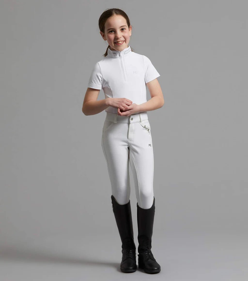 Premier Equine Maria Girls Diamante Show Shirt - Nags Essentials