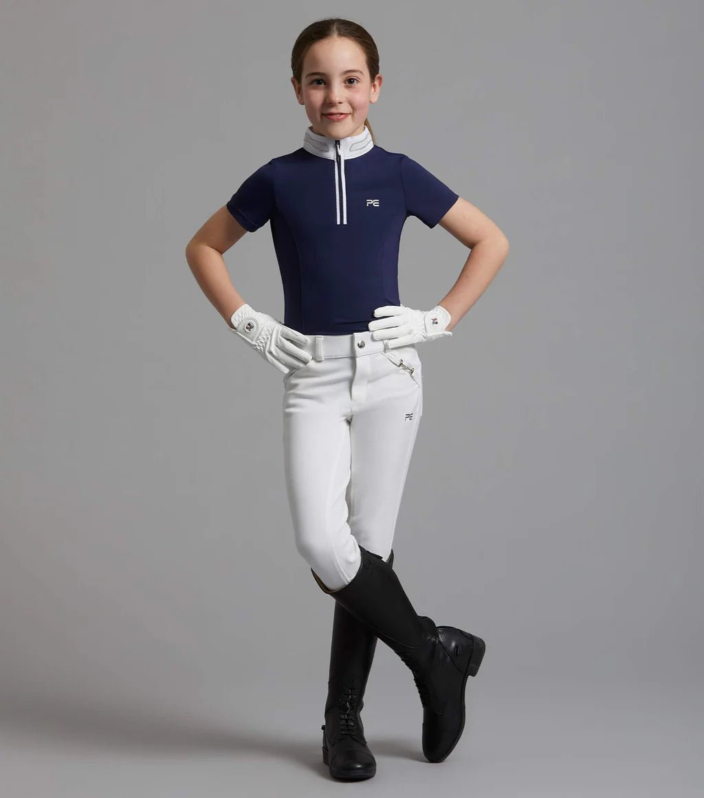 Premier Equine Maria Girls Diamante Show Shirt - Nags Essentials