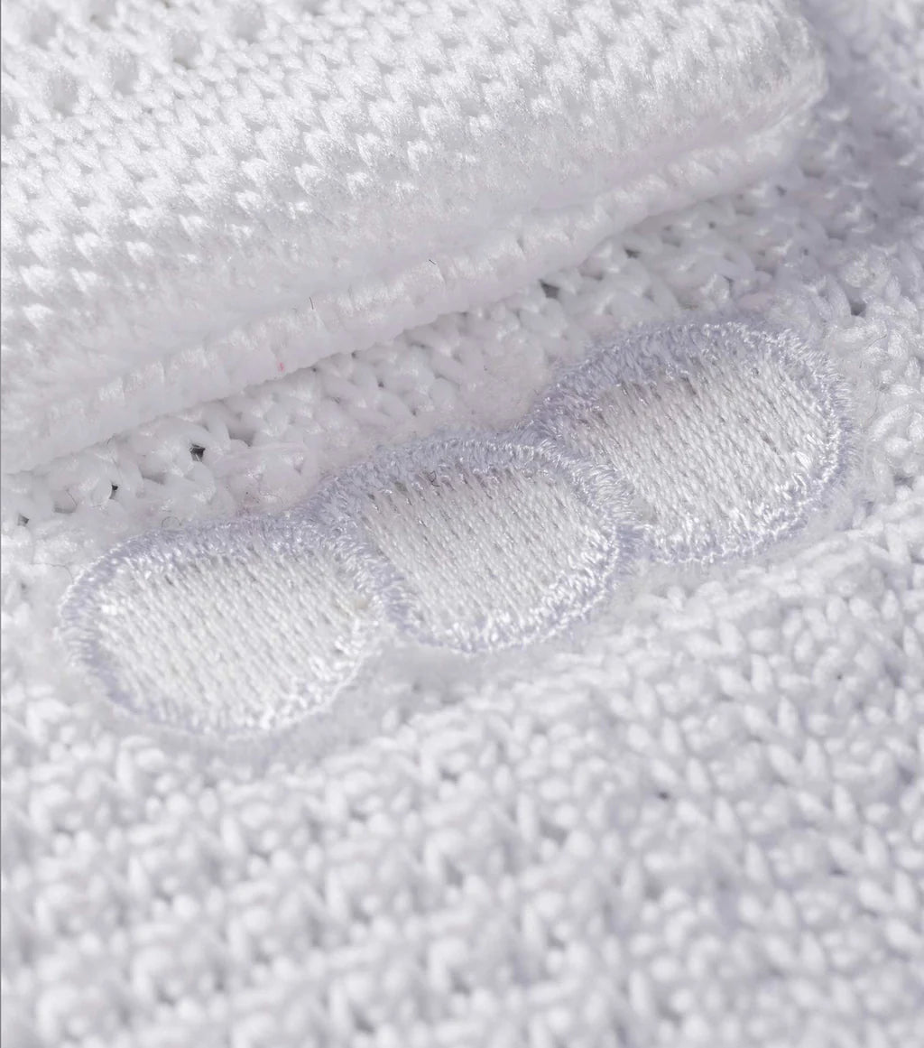 Premier Equine Men's Knitted Tie - White - Nags Essentials