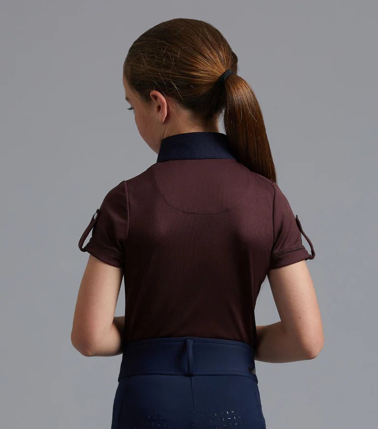 Premier Equine Mini Amia Girl's Technical Short Sleeve Riding Top - Nags Essentials