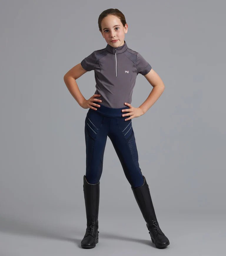 Premier Equine Mini Remisa Girl's Technical Short Sleeve Riding Top - Nags Essentials