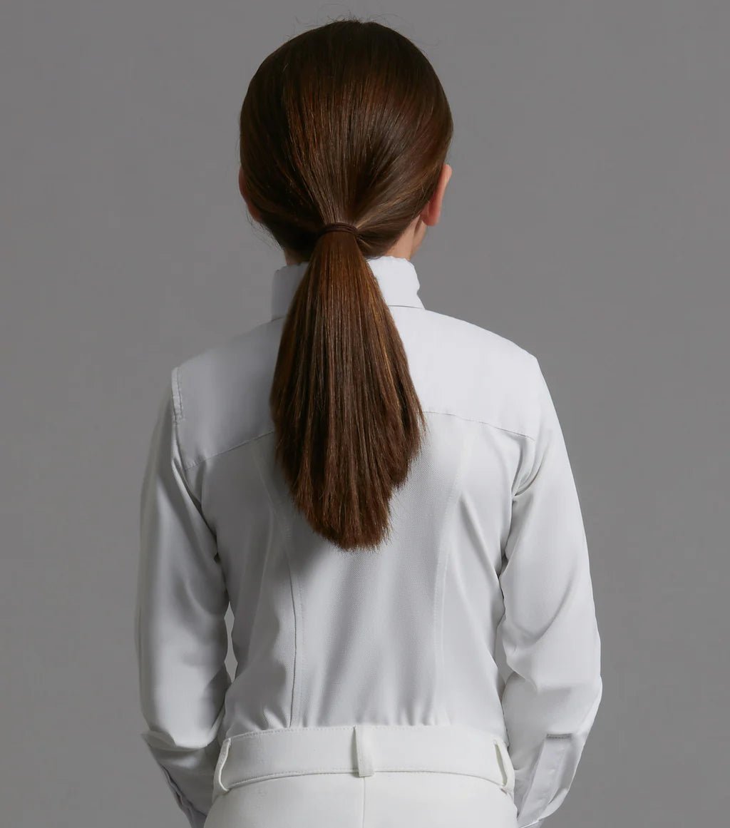 Premier Equine Tessa Girls Long Sleeve Tie Shirt - Nags Essentials